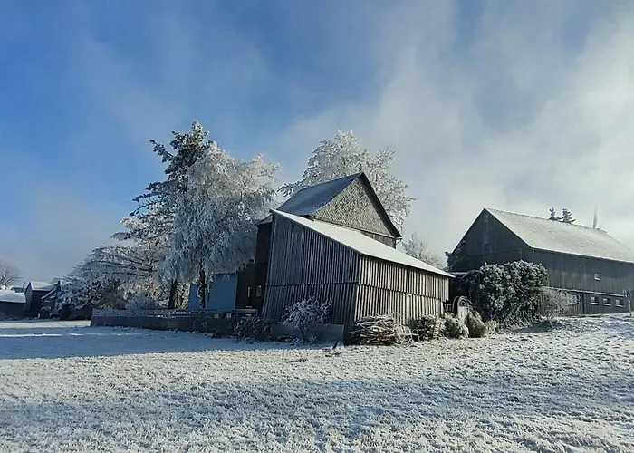 Zauberblick Am Rennsteig Frankenwald Freistehend Naturnah Hundefreundlich Eingezaeunt