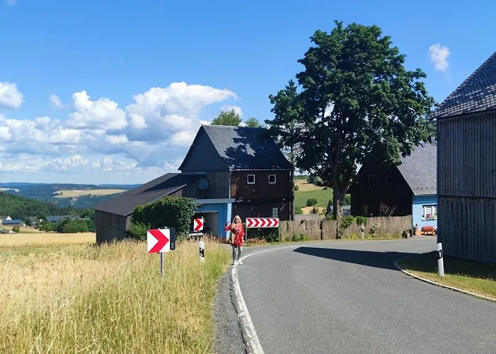 펜션 Zauberblick Am Rennsteig Frankenwald Freistehend Naturnah Hundefreundlich Eingezaeunt Ludwigsstadt