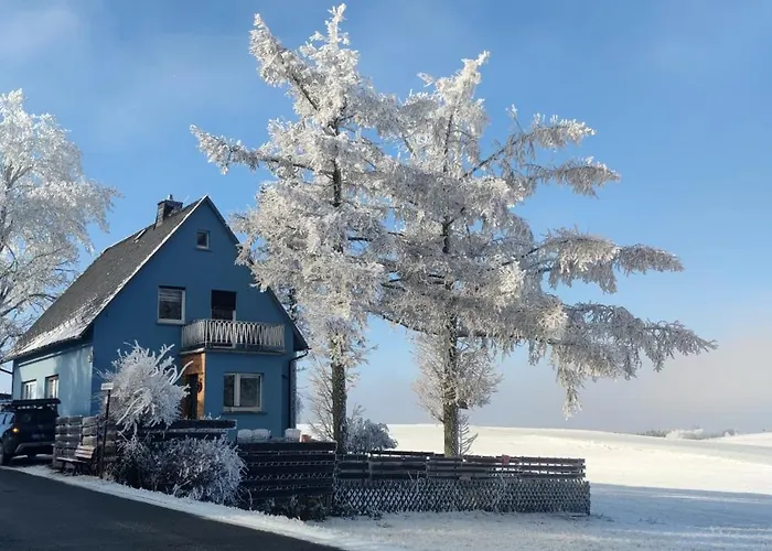 Zauberblick Am Rennsteig Frankenwald Freistehend Naturnah Hundefreundlich Eingezaeunt 펜션 *