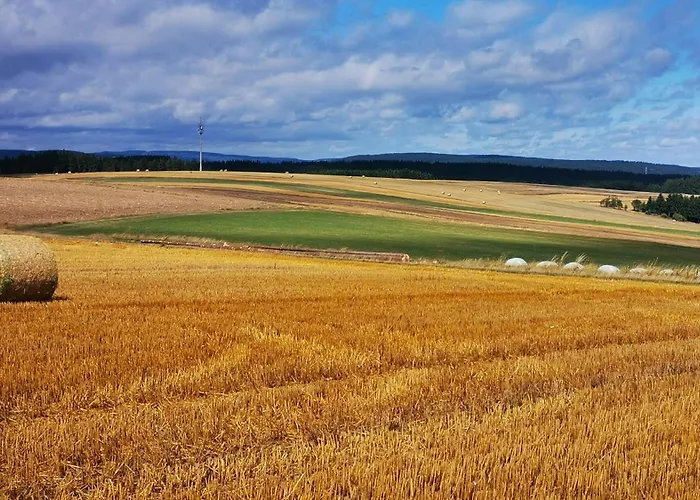 Zauberblick Am Rennsteig Frankenwald Freistehend Naturnah Hundefreundlich Eingezaeunt Ludwigsstadt